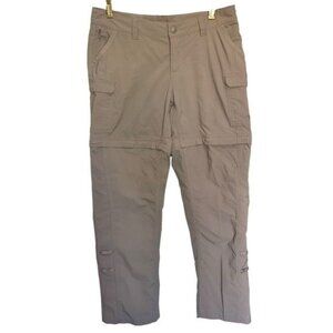 The North Face Convertible Cargo Pants Khaki Lightweight Hiking Womens Size 6